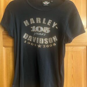 Harley-Davidson Black womans  T-Shirt